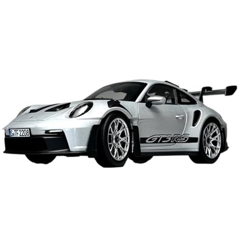 Mini Auto Spielzeug 1:18 Für Porsche 911 GT3 RS 2022. Großes Realistisches Modellauto Aus Legierung Geeignet Als Weihnachtsdekoration Wohnkultur(White) von CYQOCD
