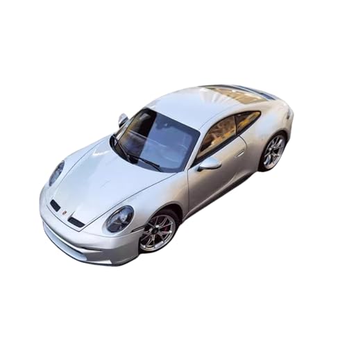 Mini Auto Spielzeug 1:18 Für Porsche 911 Gt3 2021 Ohne Heckflügel Druckguss Sportwagen Modell Legierung Ornamente Wohnkultur(Silver) von CYQOCD