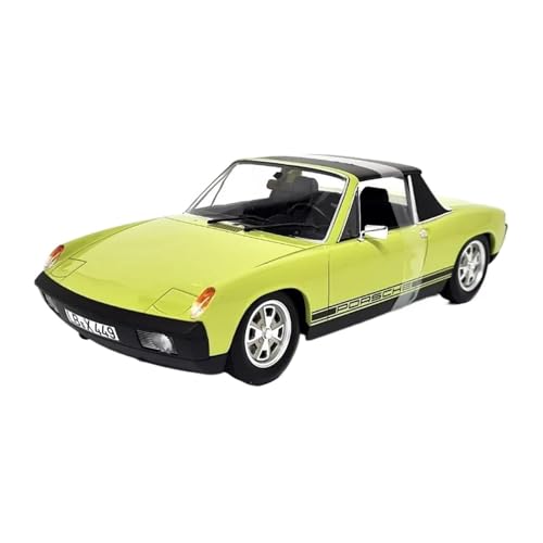 Mini Auto Spielzeug 1:18 Für Porsche 914 Cyan Legierung High-End-Klassiker Sportwagen Modell Metall Hobby Urlaub Geschenk Wohnkultur von CYQOCD