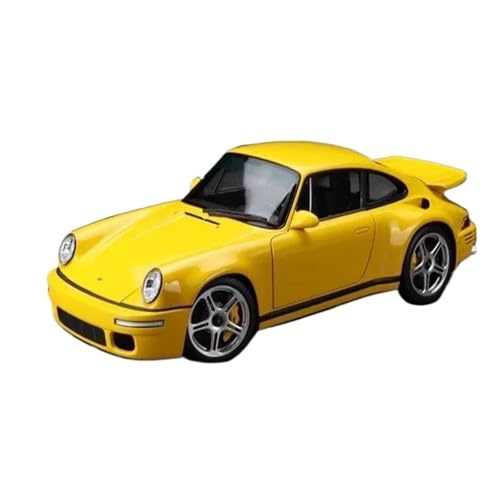 Mini Auto Spielzeug 1:18 Für Porsche AR RUF SCR 2018 Metall Realistische Auto Modell Urlaub Statische Dekorationen Fahrzeuge Wohnkultur(Yellow) von CYQOCD