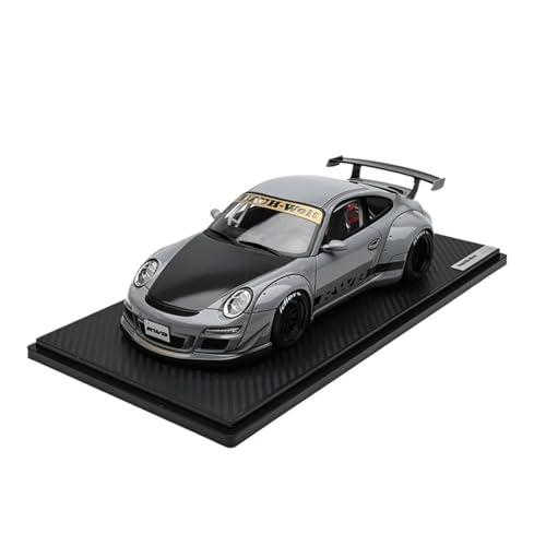 Mini Auto Spielzeug 1:18 Für Porsche RWB 997 GT3 Grau Harz Auto Modell Fertig Breite Körper Ornament Modifizierte Version Wohnkultur von CYQOCD