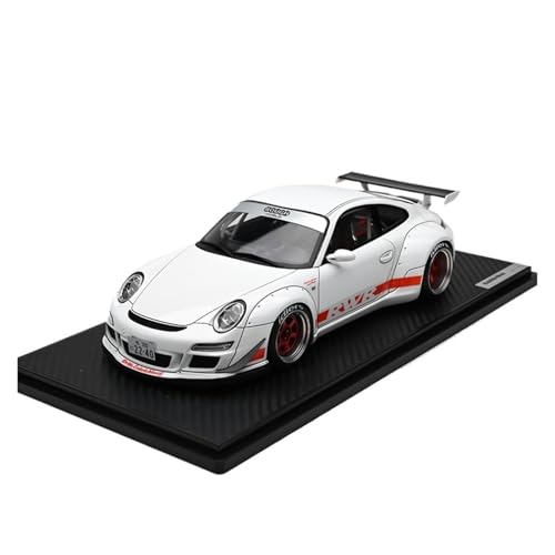 Mini Auto Spielzeug 1:18 Für Porsche RWB 997 GT3 Weiß Harz Auto Modell Fertig Breite Körper Ornament Modifizierte Version Wohnkultur von CYQOCD