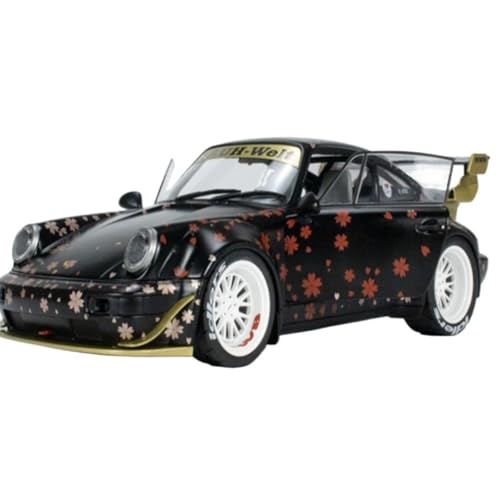 Mini Auto Spielzeug 1:18 Für Porsche RWB Bodykit Aoki Schwarz Legierung Sammlerstück Display Modell Seltene Fahrzeug Dekoration 2021 Wohnkultur von CYQOCD