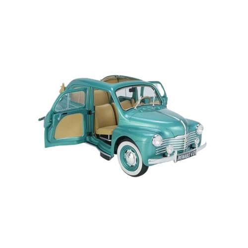 Mini Auto Spielzeug 1:18 Für Renault 4CV Vert Ardennes, Oldtimermodell Aus Legierung Mit Offenen Türen Und Realistischem Innenraum 1951 Wohnkultur Mini Auto Spielzeug 1:18 Für Renault 4CV Vert Ardennes, Oldtimermodell Aus Legierung Mit Offenen Türen Und Realistischem Innenraum 1951 Wohnkultur von CYQOCD