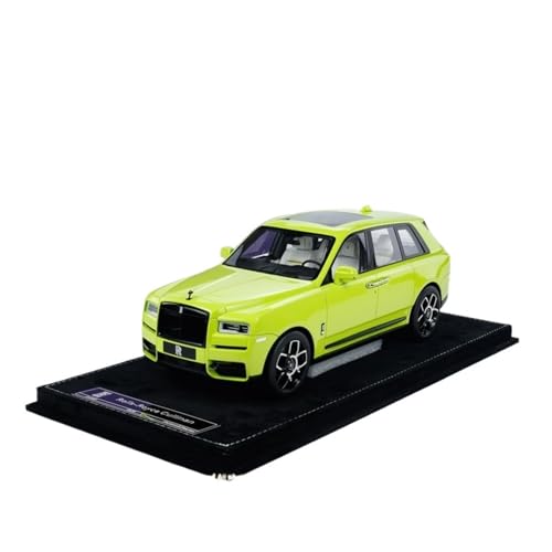 Mini Auto Spielzeug 1:18 Für Rolls-Royce Cullinan BB Edition Lime Green Resin Automodell Sammlerstücke Displays Ornamente Wohnkultur von CYQOCD