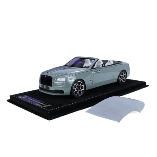 Mini Auto Spielzeug 1:18 Für Rolls-Royce Dawn Blau Grau Legierung Auto Modell Metall Cabrio Fahrzeug Desktop Dekoration Wohnkultur(Gray) von CYQOCD