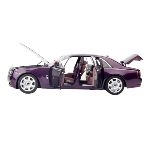 Mini Auto Spielzeug 1:18 Für Rolls-Royce Gust Ghost Legierung Druckguss Dekoration Auto Modell Hobbyist Display Betrachtung Wohnkultur(Purple) von CYQOCD