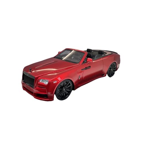 Mini Auto Spielzeug 1:18 Für Rolls-Royce Obsidian Cabrio Großformatige Seltene Edition Harz Dekoration Automodell Spielzeug Wohnkultur(Red A) von CYQOCD