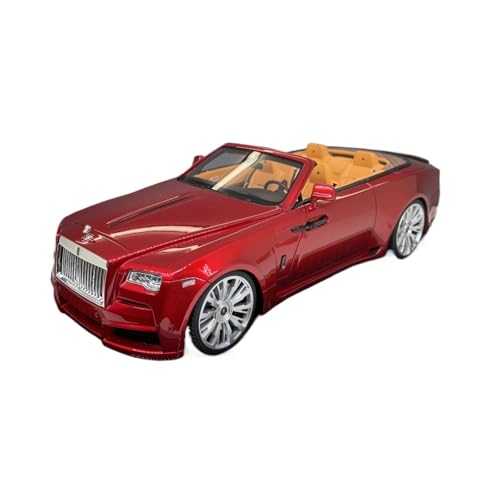 Mini Auto Spielzeug 1:18 Für Rolls-Royce Obsidian Cabrio Großformatige Seltene Edition Harz Dekoration Automodell Spielzeug Wohnkultur(Red B) von CYQOCD