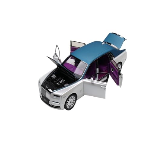 Mini Auto Spielzeug 1:18 Für Rolls-Royce Phantom VIII Legierung Voll Geöffnetes Automodell Fahrzeuge Ornamente Spielzeug Wohnkultur(Blue) von CYQOCD
