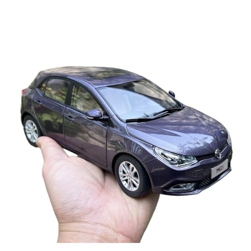 Mini Auto Spielzeug 1:18 Für SAIC MG5 Realistische Metallfahrzeug Statisches Auto Legierung Modellschrank Sammlung Ornamente Wohnkultur(Purple) von CYQOCD