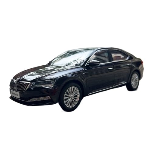 Mini Auto Spielzeug 1:18 Für SAIC Skoda New Superb Alloy Druckguss Statisches Automodell Herrenkollektion Ausstellung Wohnkultur(Black) von CYQOCD