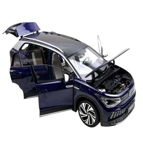 Mini Auto Spielzeug 1:18 Für SAIC Volkswagen ID.6X SUV Lighting Edition Modellauto Aus Metalldruckguss Limousine Spielzeug Wohnkultur(Purple) von CYQOCD