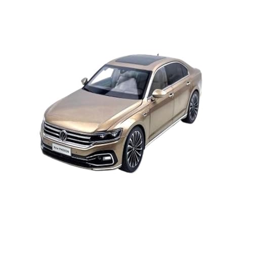 Mini Auto Spielzeug 1:18 Für SAIC Volkswagen Phideon 2021 Limousine Legierung Souvenir Sammlung Automodell Display Modell Wohnkultur(Gold) von CYQOCD