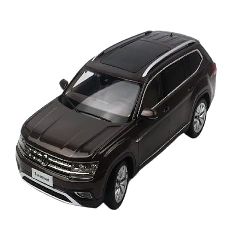 Mini Auto Spielzeug 1:18 Für SAIC Volkswagen Teramont Braun/Silber Legierung Retro Klassische Auto Modell Hause Dekoration Wohnkultur(Brown) von CYQOCD