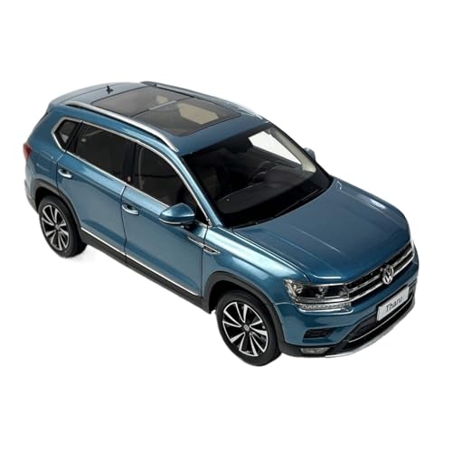 Mini Auto Spielzeug 1:18 Für SAIC Volkswagen Tharu 2019 Blau SUV Geländewagen Legierung Druckguss Auto Modell Maßstab Spielzeug Wohnkultur von CYQOCD