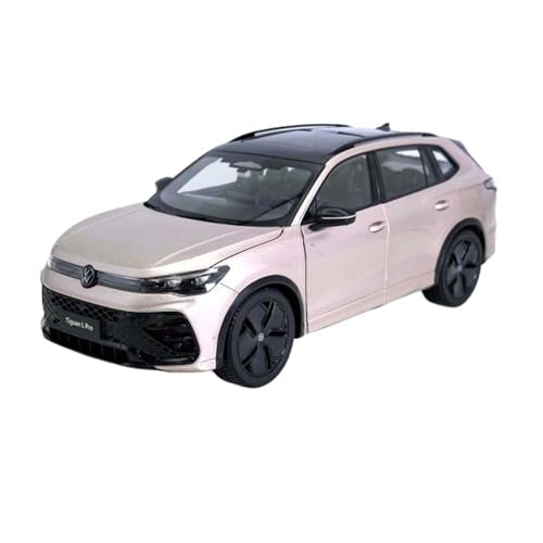 Mini Auto Spielzeug 1:18 Für SAIC Volkswagen Tiguan L Pro 2024 Sports Edition Legierung Sammlerlimousine Automodell Wohnkultur(Pink) von CYQOCD