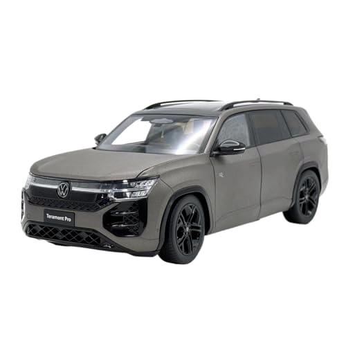 Mini Auto Spielzeug 1:18 Für SAIC Volkswagen Tourang Pro Teramont 2025 Braun/lila Legierung Simulation Skala Auto Modell Wohnkultur(Gray) von CYQOCD