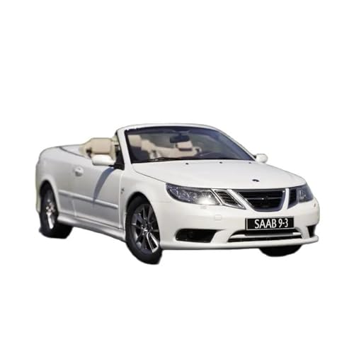 Mini Auto Spielzeug 1:18 Für Saab 93 Cabrio Metalllegierung Sportwagen Modell Ornamente Spielzeug Display Weiß Wohnkultur von CYQOCD