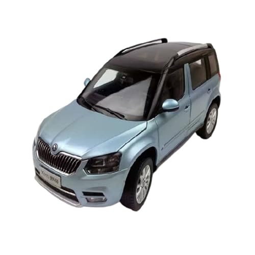 Mini Auto Spielzeug 1:18 Für Skoda Yeti City Edition SUV Blau/Orange Legierung Großformat Druckguss Auto Realistische Handwerk Wohnkultur(Blue) von CYQOCD