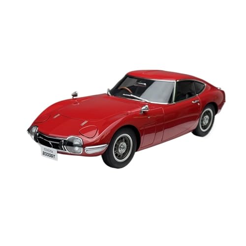 Mini Auto Spielzeug 1:18 Für Toyota 2000GT 1967 Statisches Legierungsautomodell Geburtstagsparty-Überraschungssammlungsmodell Wohnkultur(Red) von CYQOCD