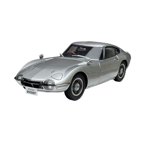 Mini Auto Spielzeug 1:18 Für Toyota 2000GT 1967 Statisches Legierungsautomodell Geburtstagsparty-Überraschungssammlungsmodell Wohnkultur(Silver) von CYQOCD