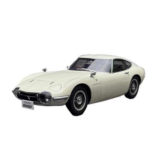Mini Auto Spielzeug 1:18 Für Toyota 2000GT 1967 Statisches Legierungsautomodell Geburtstagsparty-Überraschungssammlungsmodell Wohnkultur(White) von CYQOCD
