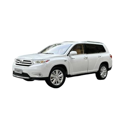 Mini Auto Spielzeug 1:18 Für Toyota Highlander 2012 Metallautomodell An Einen Freund Senden Statisches Ornamentgeschenk Sammeln Wohnkultur(White) von CYQOCD