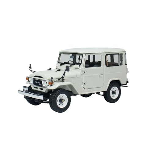 Mini Auto Spielzeug 1:18 Für Toyota Land Cruiser 40Van (weiß) Legierung Automodell Metall Geländewagen Dekoration Wohnkultur von CYQOCD