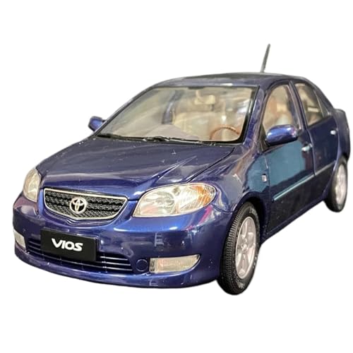 Mini Auto Spielzeug 1:18 Für Toyota Vios 2004 Blau Legierung Statische Auto Modell Sammlung Fahrzeug Urlaub Ornamente Blau Wohnkultur von CYQOCD