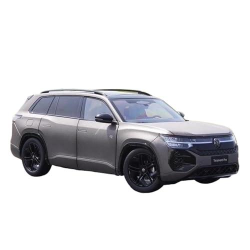 Mini Auto Spielzeug 1:18 Für VW Teramont Pro SUV Legierung Ornamente Auto Modell Off-Road Fahrzeuge Druckguss Erwachsenen Sammlung Wohnkultur(Brown) von CYQOCD