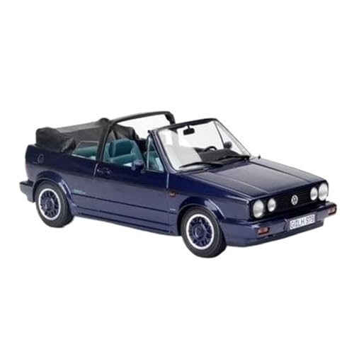 Mini Auto Spielzeug 1:18 Für Volkswagen Golf 1990 Legierung Auto Modell Cabrio Version Spielzeug Metall Modell Display Wohnkultur(Blue) von CYQOCD