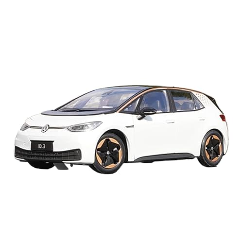 Mini Auto Spielzeug 1:18 Für Volkswagen ID.3 SUV ID3 Legierung Limousine Dekoration Auto Modell Metall Spielzeug Fahrzeug Fans Display Wohnkultur(White) von CYQOCD