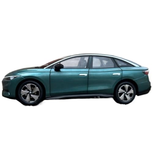 Mini Auto Spielzeug 1:18 Für Volkswagen ID.7 Legierung Automodell New Energy Metall Coupé Ornamente Druckguss Spielzeug Wohnkultur(Green) von CYQOCD