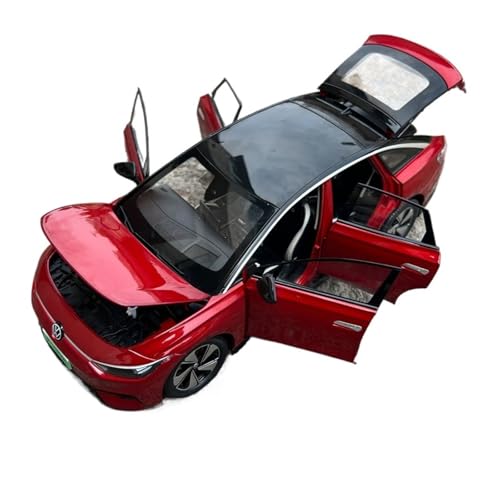 Mini Auto Spielzeug 1:18 Für Volkswagen ID.7 Legierung Automodell New Energy Metall Coupé Ornamente Druckguss Spielzeug Wohnkultur(Red) von CYQOCD