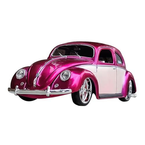 Mini Auto Spielzeug 1:18 Für Volkswagen Käfer Auto Rose Rot Legierung Auto Retro Oldtimer Modell Schlafzimmer Ornamente Wohnkultur von CYQOCD