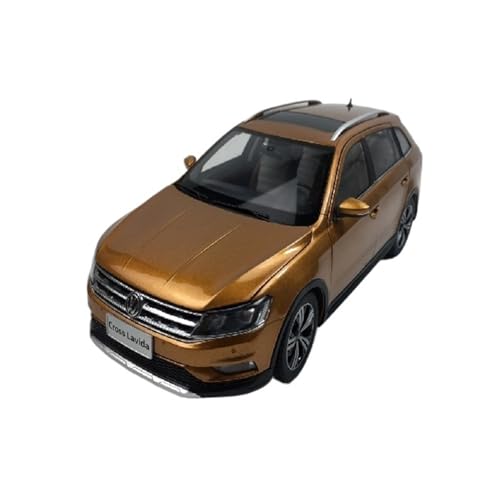 Mini Auto Spielzeug 1:18 Für Volkswagen Langjing Cross Lavida 2013 Legierung Mode Druckguss Automodell Metall Handwerk Display Wohnkultur(Brown B) von CYQOCD