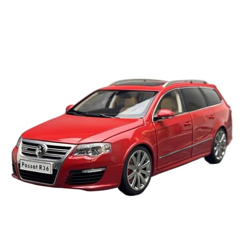 Mini Auto Spielzeug 1:18 Für Volkswagen Passat R36 Passat Wagon Wagon Legierung Volltürmodell Indoor-Spielzeug Mit Surfbrett Wohnkultur(Red) von CYQOCD