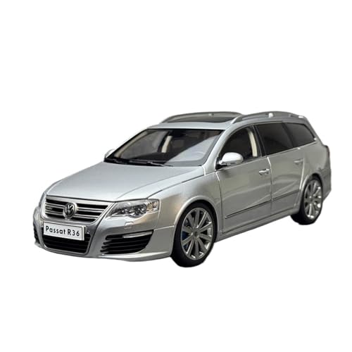 Mini Auto Spielzeug 1:18 Für Volkswagen Passat R36 Passat Wagon Wagon Legierung Volltürmodell Indoor-Spielzeug Mit Surfbrett Wohnkultur(Silver) von CYQOCD