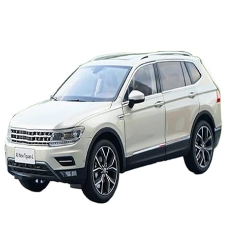 Mini Auto Spielzeug 1:18 Für Volkswagen Passat Tiguan L 2017 Auto Modell Maßstab Klassische Sammlung Fahrzeug Display Wohnkultur(White) von CYQOCD