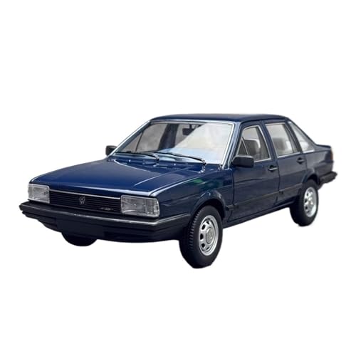 Mini Auto Spielzeug 1:18 Für Volkswagen Santana 1983 Passat B2 Legierung Mehrfarbiges Automodell Retro-Limousine Dekorative Ornamente Wohnkultur(Blue) von CYQOCD