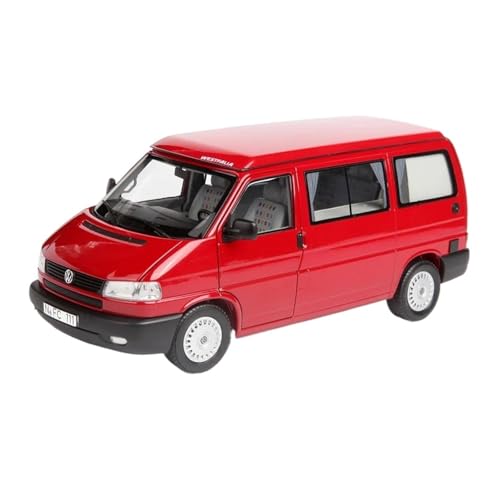 Mini Auto Spielzeug 1:18 Für Volkswagen T4b Camping Bus Statische Rot Sammler LKW Legierung Auto Modell Transporter Dekoration Wohnkultur von CYQOCD