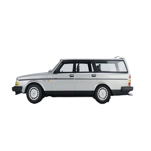 Mini Auto Spielzeug 1:18 Für Volvo 240 GL 1986 Dreifarbiges Versiegeltes Automodell Aus Legierung Realistische Fahrzeug-Druckgusssammlung Wohnkultur(Silver) von CYQOCD