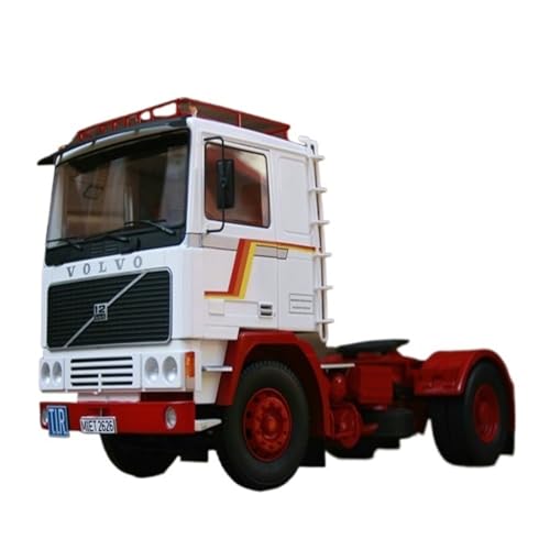 Mini Auto Spielzeug 1:18 Für Volvo F12 20 Sattelzugmaschine Legierung LKW Modell Hobbyist Sammlung Engineering Fahrzeuge Wohnkultur(White) von CYQOCD