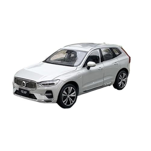Mini Auto Spielzeug 1:18 Für Volvo XC60 SUV 2022 Legierung Auto Modell Druckguss Display DREI Farben Können Dekoriert Werden Spielzeug Wohnkultur(Silver) von CYQOCD
