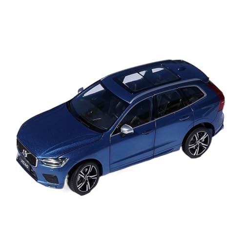 Mini Auto Spielzeug 1:18 Für Volvo XC60 Sports Deluxe Edition Metall Auto Modell Sammeln Multicolor Weiß Blau Wohnkultur(Blue) von CYQOCD