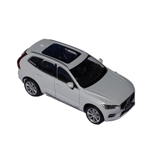 Mini Auto Spielzeug 1:18 Für Volvo XC60 Sports Deluxe Edition Metall Auto Modell Sammeln Multicolor Weiß Blau Wohnkultur(White) von CYQOCD