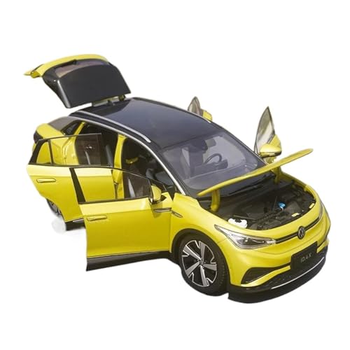 Mini Auto Spielzeug 1:18 Für Vw Id4 Id.4 X SUV Legierung Neue Energie Auto Modell Druckguss Ornamente Fahrzeuge Senden Sie Einen Freund Wohnkultur(Yellow) von CYQOCD