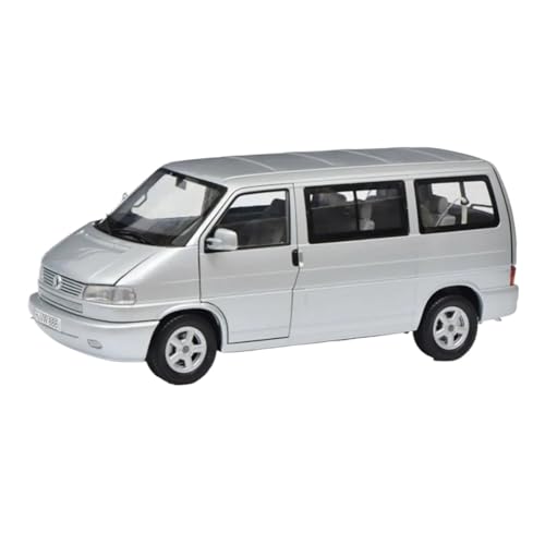 Mini Auto Spielzeug 1:18 Für Vw T4b Westfalia Legierung Volle Offene Klassische Van Modell Camping Bus Hobby Sammlung Ornamente Wohnkultur(Silver) von CYQOCD