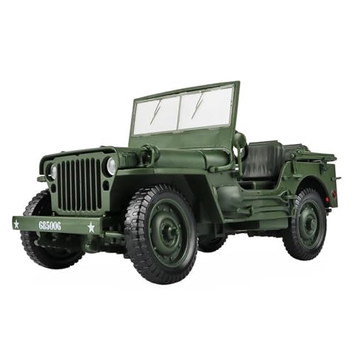 Mini Auto Spielzeug 1:18 Für Willys GP Scale Druckguss-Sammelautomodell Sound- Und Licht-Vitrine-Dekoration Wohnkultur von CYQOCD
